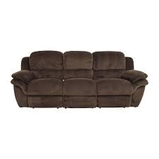 bob s furniture brown reclining couch