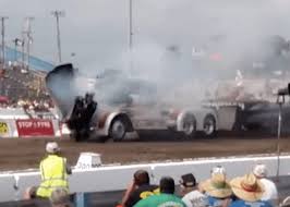 video engine n out of semi at