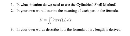 Also, the specific geometry of the solid sometimes makes. 1 In What Situation Do We Need To Use The Chegg Com