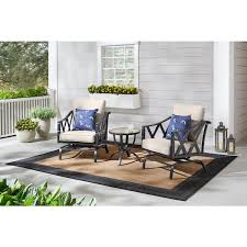 Hampton Bay Harmony Hill 3 Piece Black