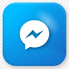 Logo Messenger realistic icon on transparent PNG - Similar PNG