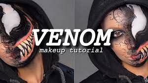 venom halloween makeup tutorial no fx