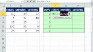 excel magic trick 600 convert hours to