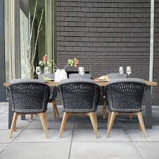 Outdoor Dining Set With Wooden Table