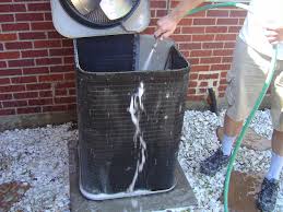 clean an outdoor central air unit