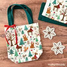 diy fabric gift bags for the holidays