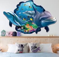 dolphin fish wall sticker kid s bedroom