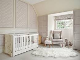 nursery with panelled walls