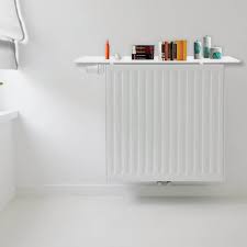 60cm white radiator cover shelves easy