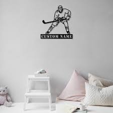Custom Ice Hockey Metal Wall Art