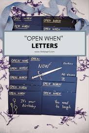 open when letters gift