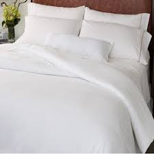 pure white satin stripe bed sheet