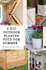 5 Diy Outdoor Planter Pots For Summer