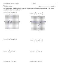 04 tangent lines kuta software