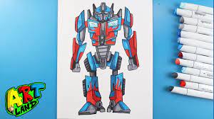 how to draw optimus prime you