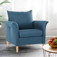 Get 5% in rewards with club o! Yangming Living Room Chair Modern Fabric Arm Chair Dark Blue 1 Piece Hd 3488c Bu The Home Depot