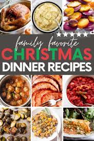 Decorated table with tasty dishes. 42 Family Favorite Christmas Dinner Ideas For 2020 Wholefully