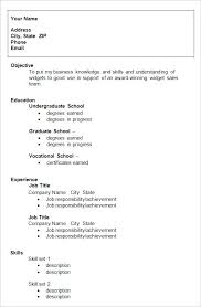 Resume Templates College Student 10 College Resume Template Sample