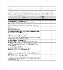 Free Employee Training Checklist Template Excel More From Business