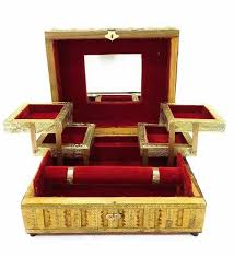 jewellery box foldable wooden vanity