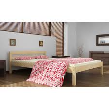wooden double bed frame 200 x 140 cm