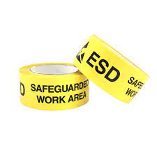 esd floor tape with anti static caution