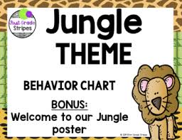 Jungle Theme Behavior Chart