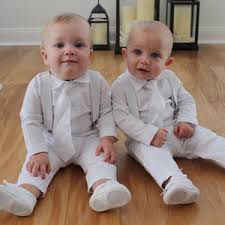 your baptism outfits twins one