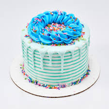 confetti stripe double layer cake 147