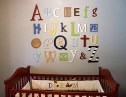 Wooden Alphabet Letters Set Nursery