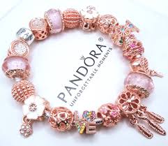 pandora silver bracelet pink love