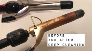 how to clean a curling iron before