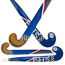 field hockey stick blue indoor wood by