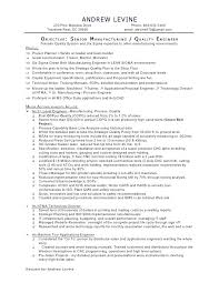 Manufacturing Technician Resume Manufacturing Engineering Technician