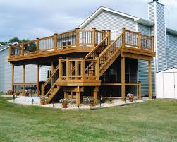 Two Story Deck Home Design Ideas