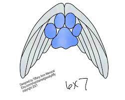 Angel Paw For Dog Or Cat Stained Glass