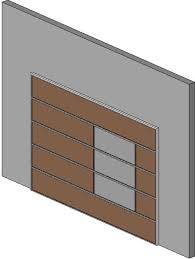 contemporary flat panel garage door