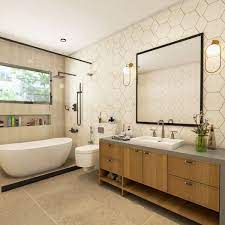 Small Bathroom Design With Off White