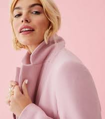 Omg Pale Pink Faux Fur Trim Coat New Look