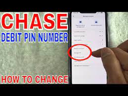 how to change chase debit pin number