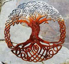 celtic tree of life metal wall art
