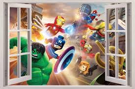 Lego Superhero Wall Stickers Flash