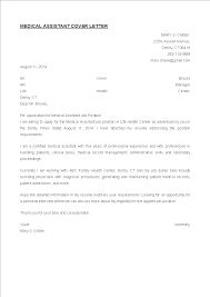 Medical Assistant Cover Letter Templates At