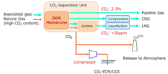 Ddr Membrane Co2 Separation For Natural Gas Treatment