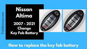 Nissan Altima Key Fob Battery Replacement (2007 - 2021) - YouTube