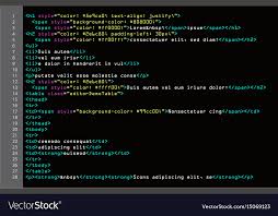 html simple code colorful abstract