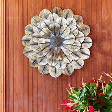 Flower Metal Wall Outdoor Decor