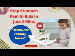 how to stop stomach pain in children at