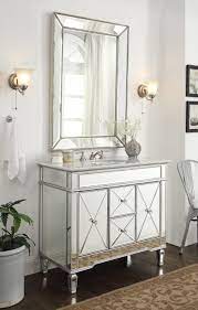 mirrored bathroom vanity cabinet
