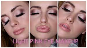 light pink and grey eye makeup look